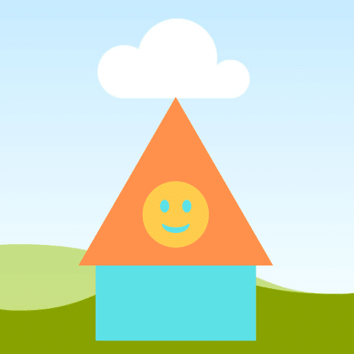 Logo of a happy home