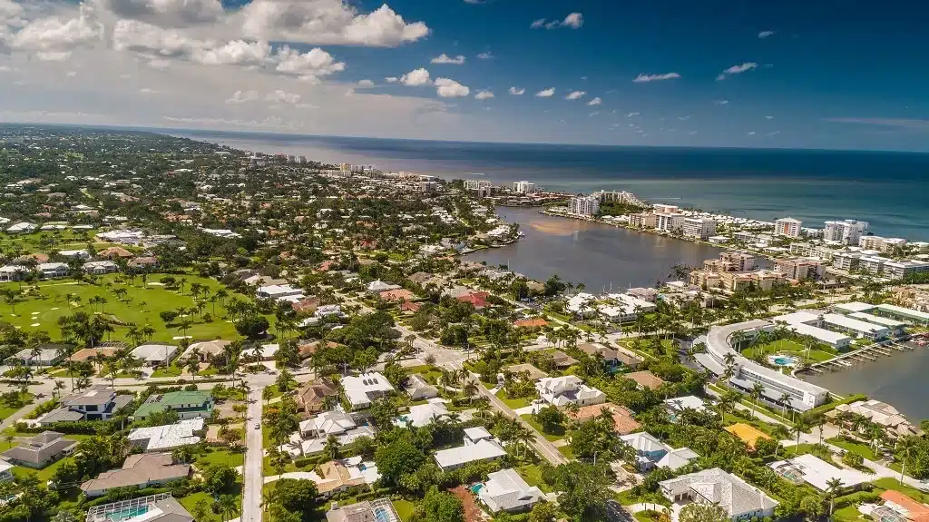 Aerial view of Naples, Florida